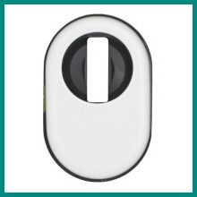 ALIUMINIO Apsauginės rankenos rėminėms durims KRONOS 2000 ZA ALU su cilindro apsauga