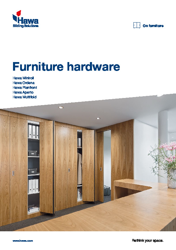 HAWA sliding solutions on furniture - timber 2024