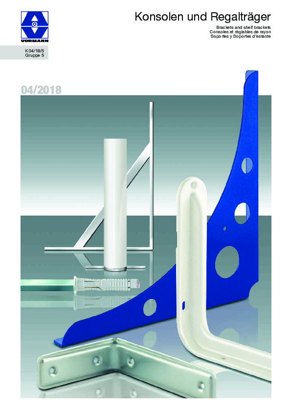 VORMANN shelf brackets 2018