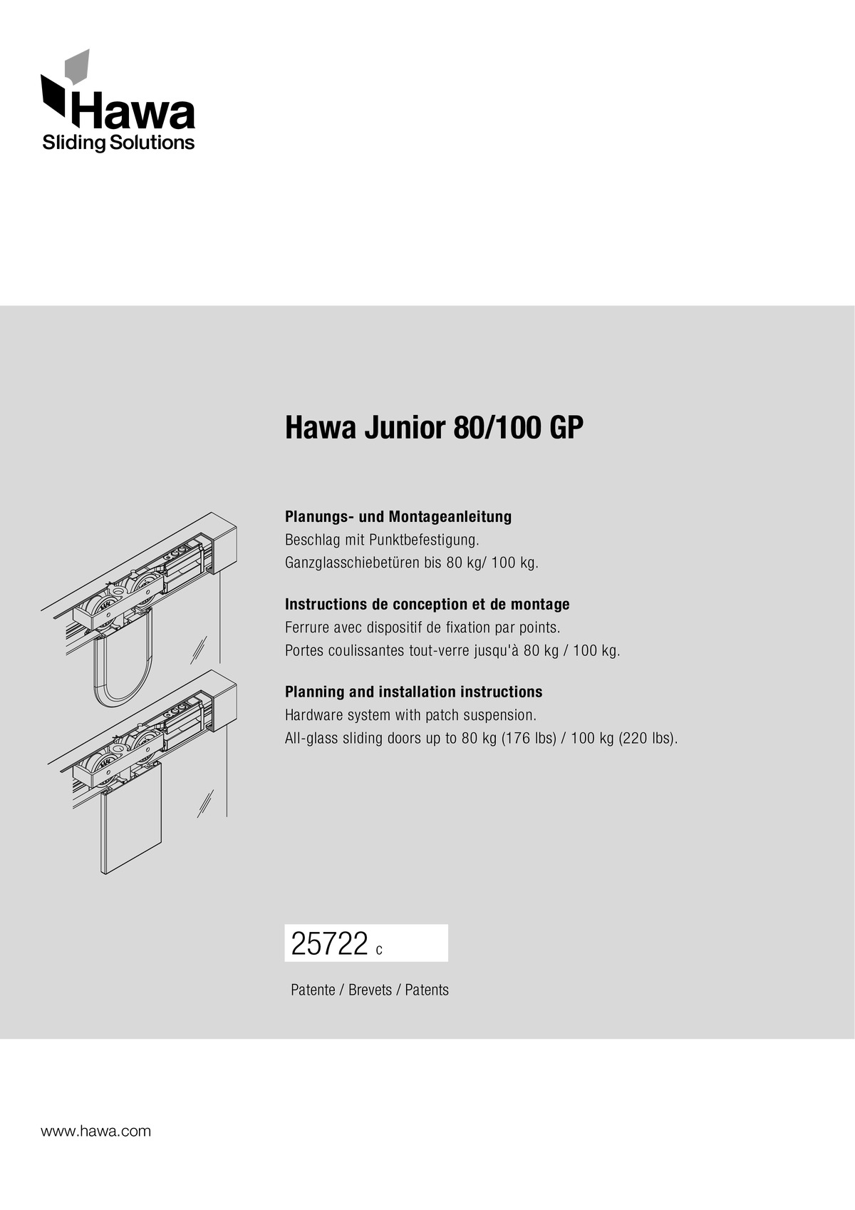 Hawa Junior 80/100 GP - mounting instructions