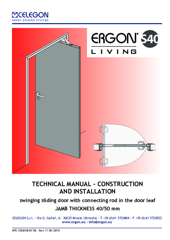 ERGON LIVING S40 - technical manual (EN)