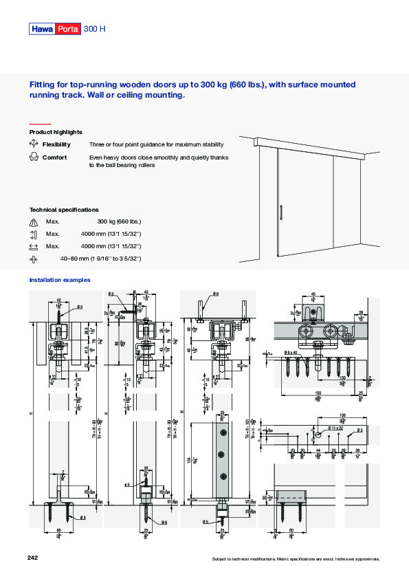 HAWA PORTA 300 H - catalogue (EN)