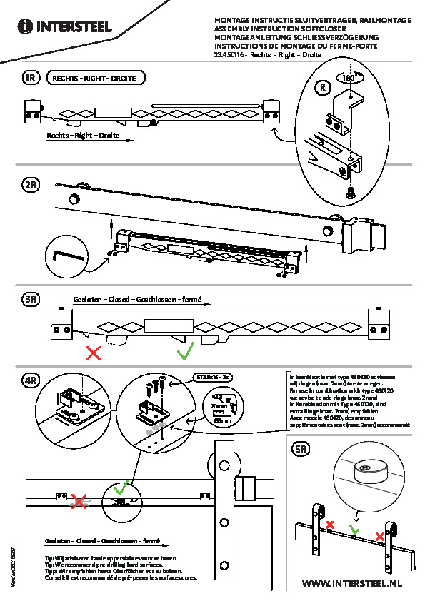 SOFT CLOSE - montāžas instrukcija
