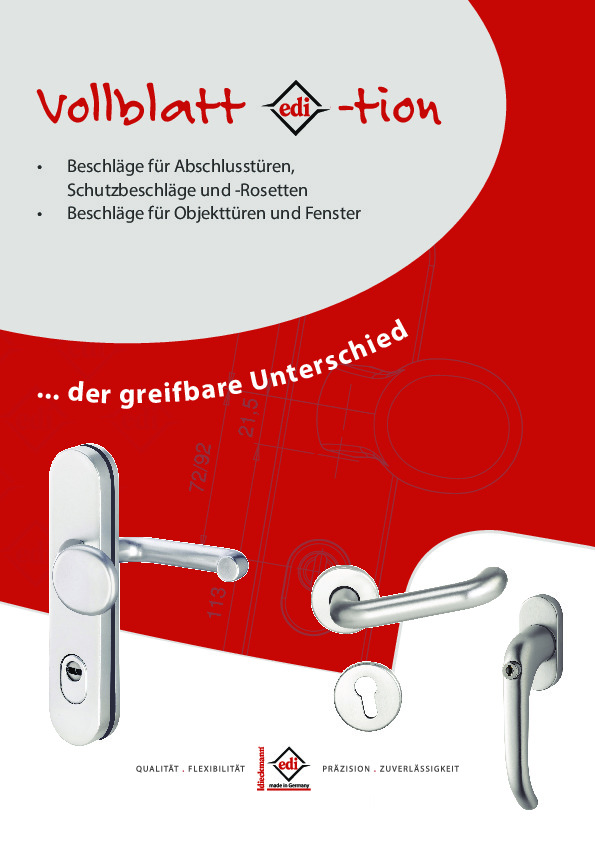 DIECKMANN catalog - exterior doors, facility doors, doors with security requirements