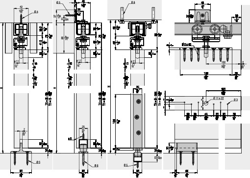 HAWA PORTA 300 H - installation examples