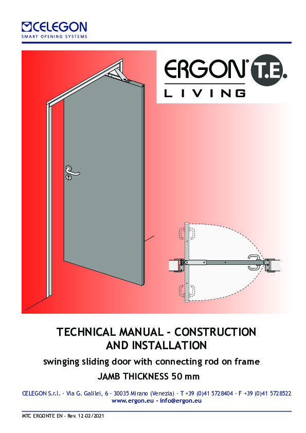 ERGON LIVING T.E. - technical manual (EN)