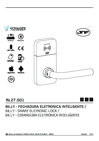 VOYAGER BILLY - installation instructions (PT/ES/EN)