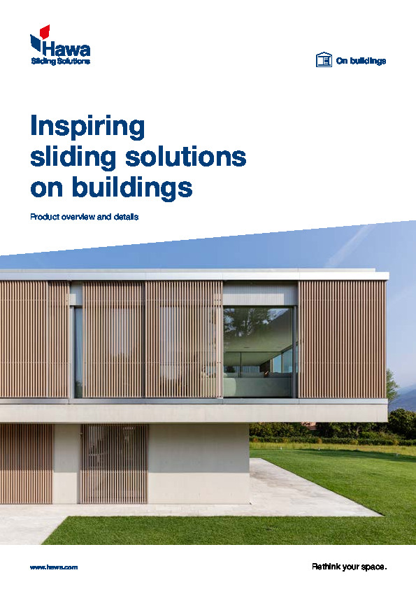 HAWA sliding solutions on buildings 2024