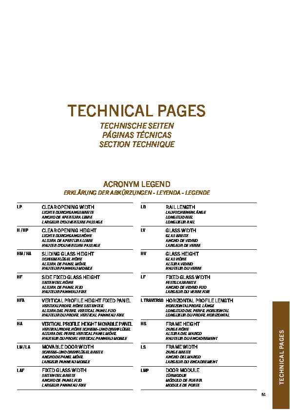 Swing aluminum frame door structures - catalog