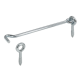 Hook and eye latch, 400mm, galvanised