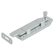 Barrel bolt with knob, 100x50x2, galvanised