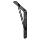 Alpha-Line bracket, black, 250x200x30