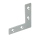 Furniture flat angle, 50x10, galvanised