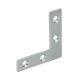 Furniture flat angle, 75x12, galvanised
