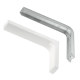 Design bracket with flat plastic cover, 190x118x35, white