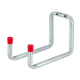 Tool holder 120x250x90, galvanised / red end caps