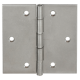 Square hinges, 80x80x1,5mm, galvanised