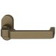 FSB 06 1134 cranked handle for framed fireproof emergency door on oval rose, medium dark bronze S5