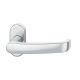 FSB 09 1045 handle for framed fireproof emergency door on oval rose, stainless steel