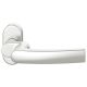 Handle for framed doors without spindle on oval rose, 8 mm, aluminium F1