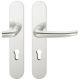 Handle/long backplate set PZ/72, door thickness 39-58 mm, aluminium F1