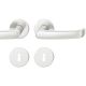 Handle set on round roses BB, door thickness 39-58 mm, aluminium F1