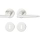 Handle set on round roses BB, door thickness 39-58 mm, aluminium F1