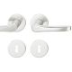 Handle set on round roses BB, door thickness 39-58 mm, aluminium F1