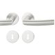 Handle set on round roses BB, door thickness 39-58 mm, aluminium F1