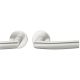 Handle set on round roses BAC, door thickness 39-58 mm, aluminium F1