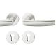 Handle set on round roses PZ, door thickness 39-58 mm, aluminium F1