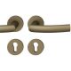 Handle set on round roses PZ, door thickness 39-58 mm, aluminium D5