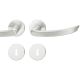 Handle set on round roses BB, door thickness 39-58 mm, aluminium F1