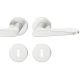 Handle set on round roses BB, door thickness 39-58 mm, aluminium F1