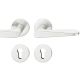 Handle set on round roses PZ, door thickness 39-58 mm, aluminium F1