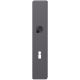 Long backplate FSB 14 1410 ASL BB/72, aluminium black S8 textured matt