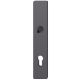 Long backplate FSB 14 1410 ASL PZ/92, aluminium black S8 textured matt