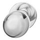 Handle knob 0802 05, single-sided fastening, stainless steel mirror finish