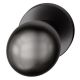 Handle knob 0802 05, single-sided fastening, black RAL 9005