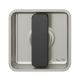 Sliding door handle, non-lockable, square, aluminium F1/S8