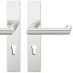 FSB 79 1016 handle set with backplates PZ 72mm for fireproof emergency doors, aluminium anodized natural F1