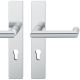 FSB 79 1016 handle set with backplates PZ 72mm for fireproof emergency doors, stainless steel