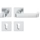 FSB 79 1134 handle set with PZ square roses for fireproof emergency doors, stainless steel