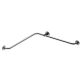 Corner support rail for bathrooms, 750x750mm, matt stainless steel, left