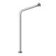 Floor/wall-mounted support rail 600x850mm stainless steel, right