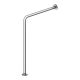 Floor/wall-mounted support rail 700x850mm stainless steel, right