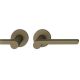 Rankenos rinkinys ant apvalių rozečių BAC, durų storis 39-58 mm, vidutinio tamsumo bronzos tonas, smėliuotas S5