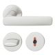 Rankenos rinkinys ant apvalių rozečių WC, durų storis 39-58 mm, aliuminis F1