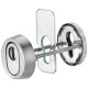 7456 Security rose with cylinder shield 15mm, stainless steel