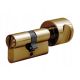 Profile cylinder with knob P40-75, brass